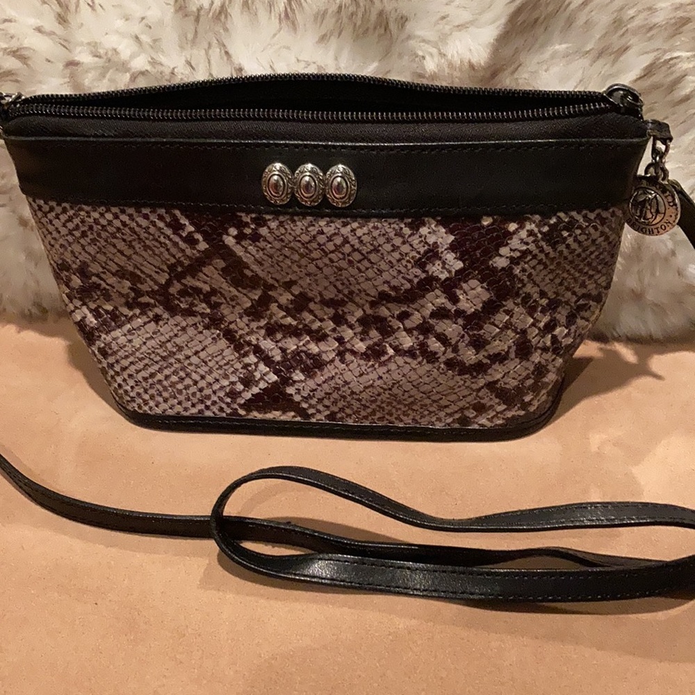 Brighton One World Python Crossbody Bag - image 1